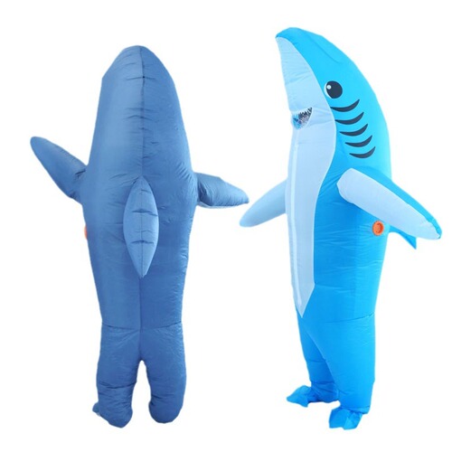 Cross-border cartoon dolphin puppet costume doll props Halloween annual meeting performance party funny shark inflatable costume