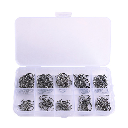 Drop shipping 3-12# Iseni barbed fishhook AliExpress foreign trade fishhook set fishing gear