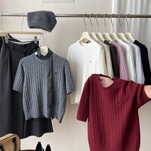 Japanese and Korean Style Retro Old Money Style Horse Embroidery Cashmere Cable Knit Sweater for Women, Autumn Versatile Layering Base Sweater Japanese and Korean Style Retro Old Money Style Horse Embroidery Cashmere Cable Knit Sweater for Women, Autumn Versatile Layering Base Sweater