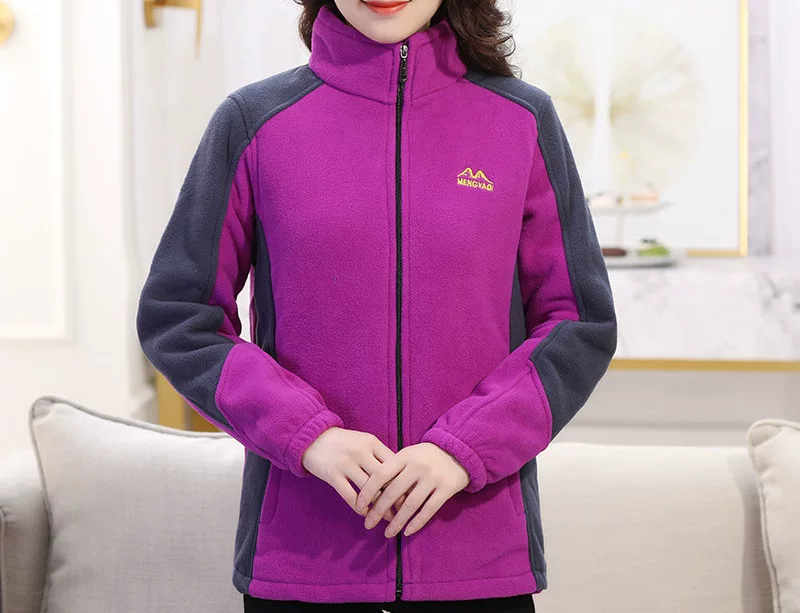 Demi-season jacket, sweatshirt, for middle age, loose fit