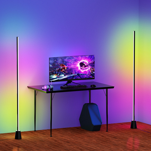 Pickup Rhythm Lamp Magic Color Corner Lamp RGB Colorful Floor Lamp Live Fill Light Remote Control Atmosphere Lamp Internet Red Lamp