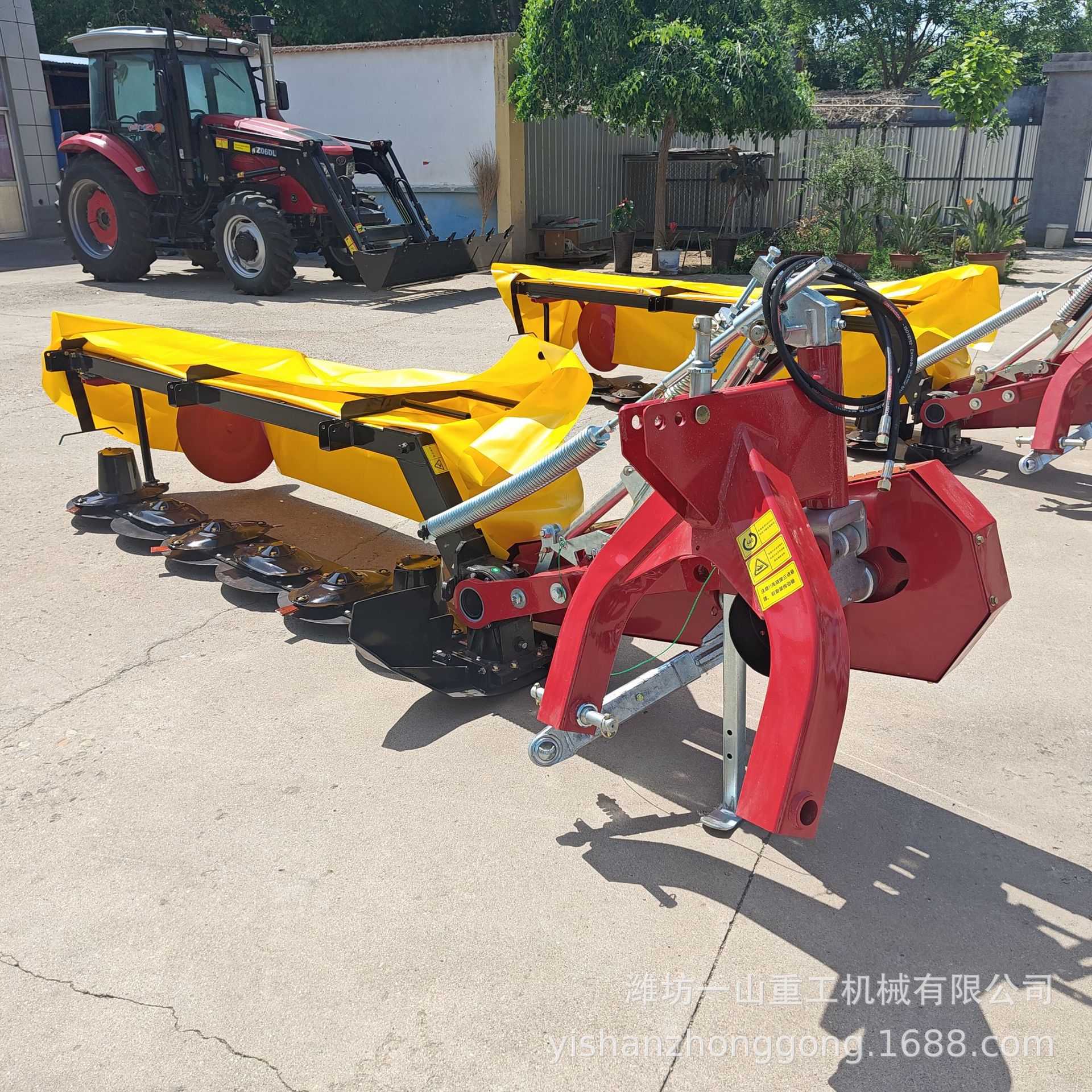 厂家直供圆盘割草机  拖拉机悬挂式圆盘割草机耐用耐磨高效收获机