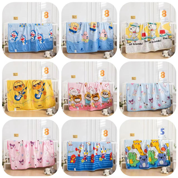 Foreign Trade Small Quilt Live Room Welfare Children's Quilt Machine Washable Student Summer Cool Quilt Four Seasons Children's Air-conditioning Quilt