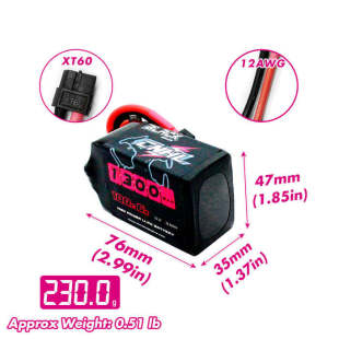 CNHL 22.2V 100C /120C 1300mAh  6S䇾ۺ���늳�2���b XT60 ���^