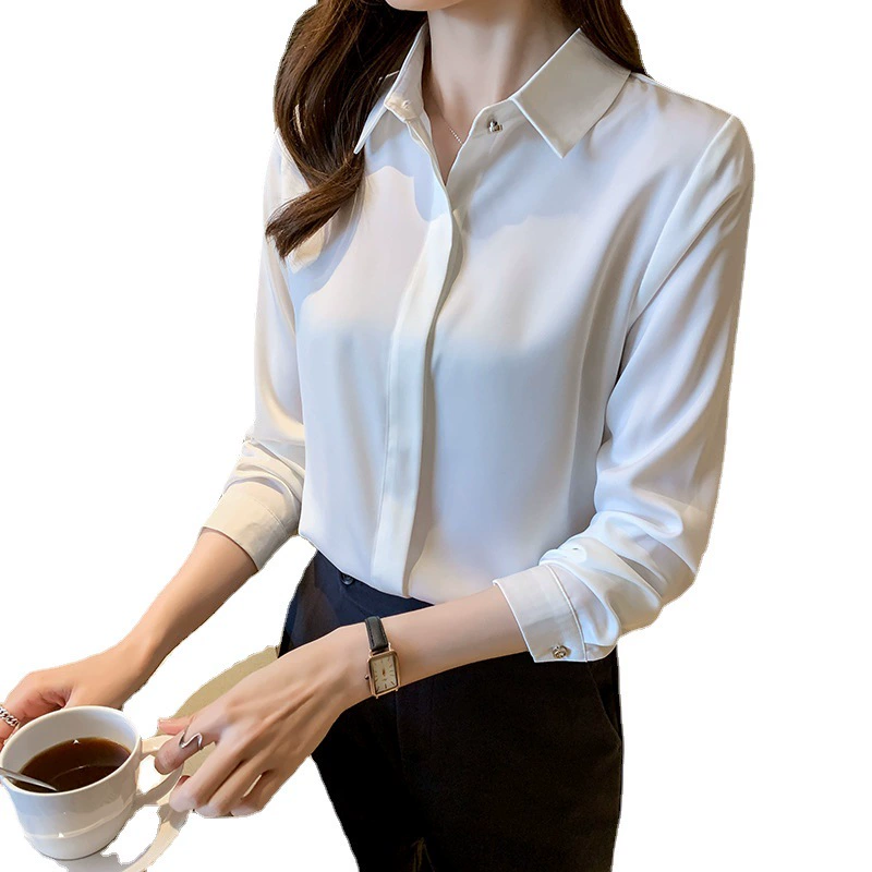 Рубашка, шифон классический костюм, Overall, западный стиль