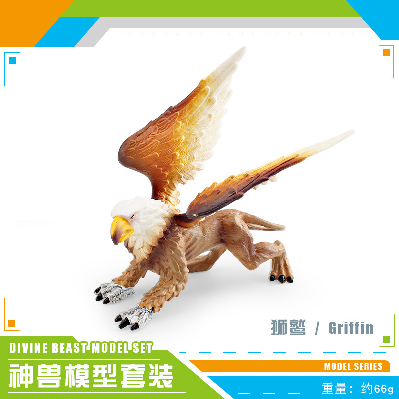 Simulación transfronteriza mitología occidental modelo de bestia marino hombre de nieve de hielo espada diente tigre monstruo hombre lobo decoración juguetes