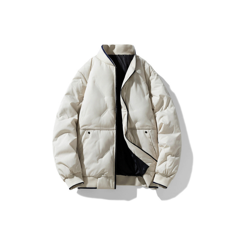 Chaqueta de algodón de gran tamaño de M-8XL para hombre 2024 otoño e invierno nuevo estilo chaqueta de algodón de plumón de invierno chaqueta de cuello de béisbol para hombre