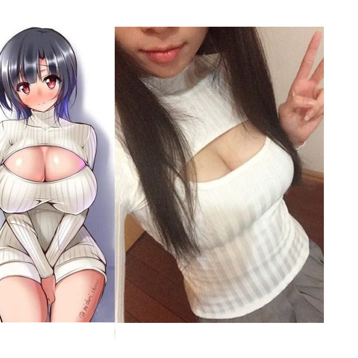 Spring New Women's Sweater Japanese Turtleneck Open Chest Sweater Fashion Sexy Open Chest Slimming All-match Turtleneck Sweater Spring New Women's Sweater Japanese Turtleneck Open Chest Sweater Fashion Sexy Open Chest Slimming All-match Turtleneck Sweater