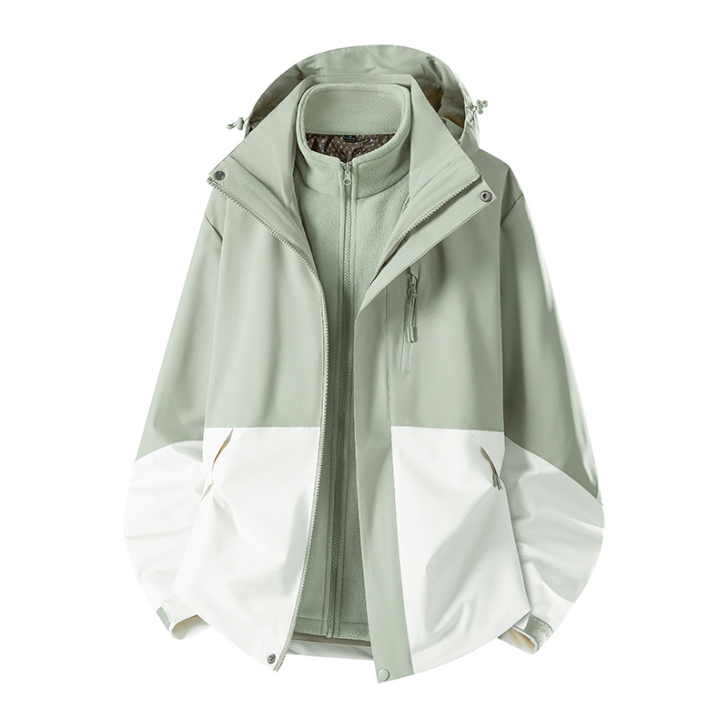 2026 chaqueta de asalto al aire libre 3 - en - 1 hombre y mujer chaqueta deportiva de capa suave chaqueta de montaña chaqueta impermeable