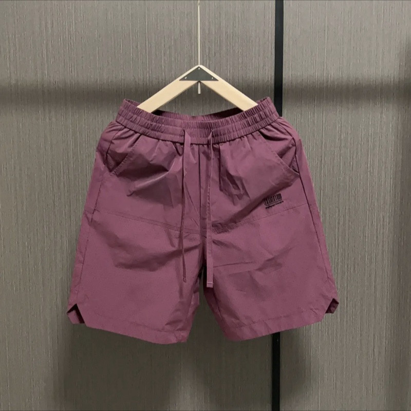 新しいメンズ夏レーザー穴あき薄いショーツメッシュ通気性ルーズスポーツカジュアルトレンディな男性用 5 点パンツ|undefined