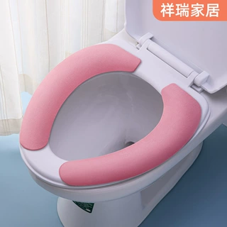 批发马桶垫坐垫加厚粘贴式通用马桶圈保暖隔凉家用坐便套马桶贴