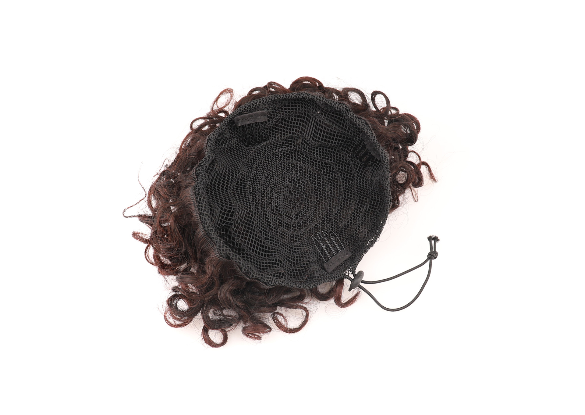Synthetic hair bag messy hair wig elastic drawstring loose wave large curly bun_voghion.com