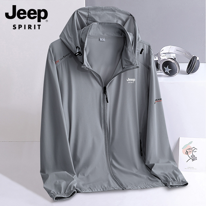 Ice Silk Summer Sun Protection Clothing Men's Outdoor Lightweight UV Protection New Style Sun Protection Clothing Coat Thin Men's Fishing