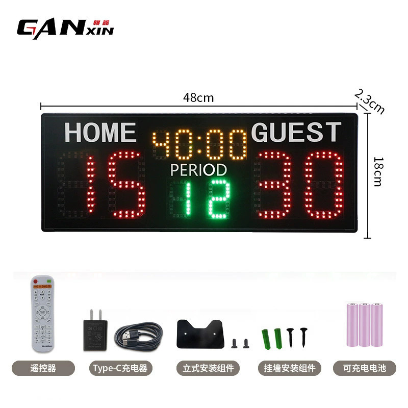 6자리 스코어보드 시간 (주문 시 사용 국가를 기재해 주세요)