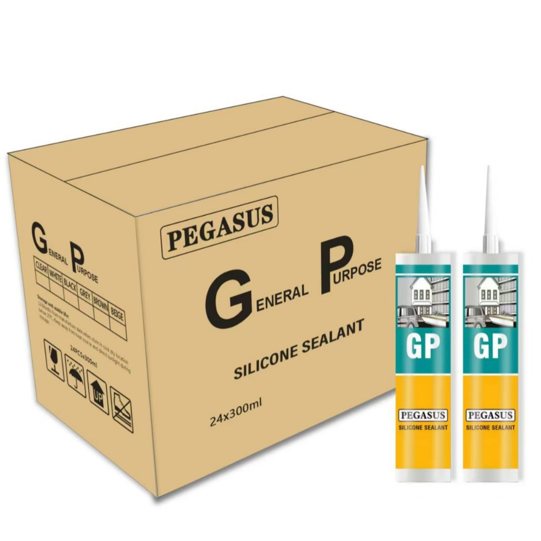 280ml酸性门窗快干水族鱼缸硅酮玻璃胶密封胶防水整箱