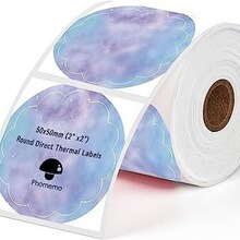 源头工厂新品渐变色打印热敏纸标签 防彩色标签热敏纸多功能贴纸