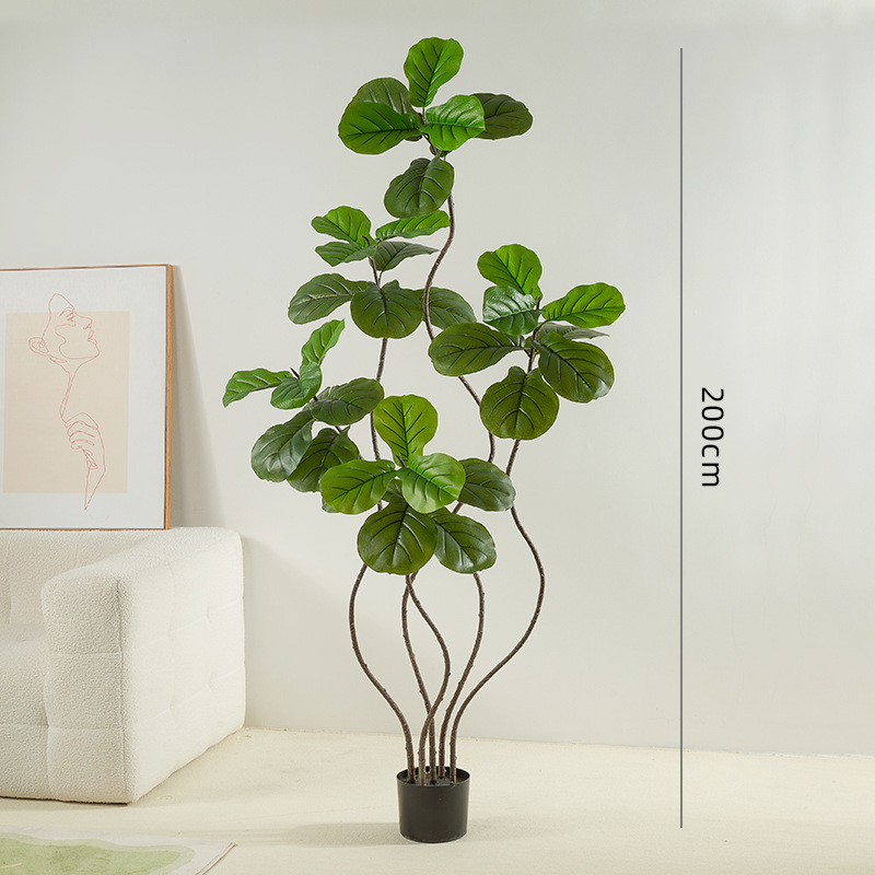 Simulación de plantas verdes, sensación de alta calidad, piano, banyan, plantas de interior grandes, adorno en maceta, sala de estar, decoración biónica, bonsái