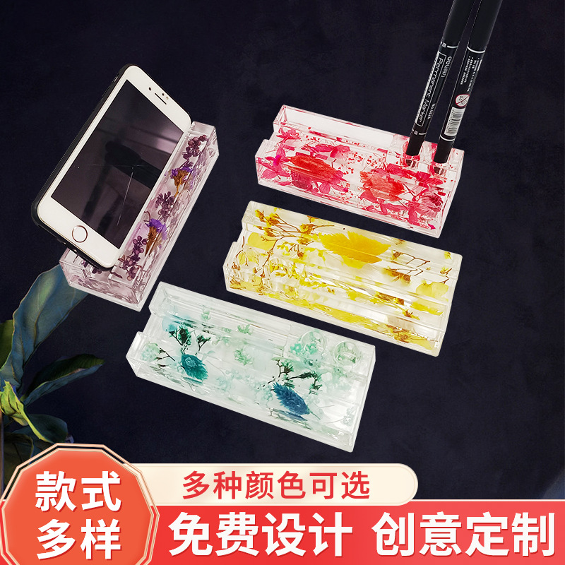 Manufacturer Supplies Alec Mobile Phone Holder, High-End Display Mobile Phone Holder, Crystal Transparent Lazy Mobile Phone Holder