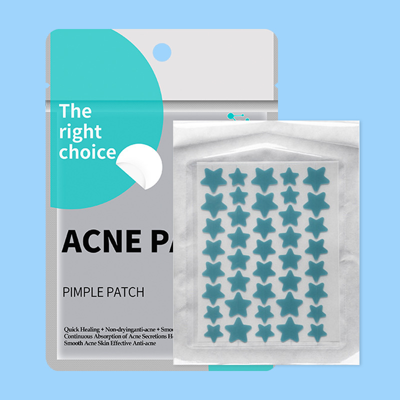 Parches Hidrocoloides para Acné 40 Piezas, Forma de Estrella, Absorción de Pus, Antiacné, para Rostro