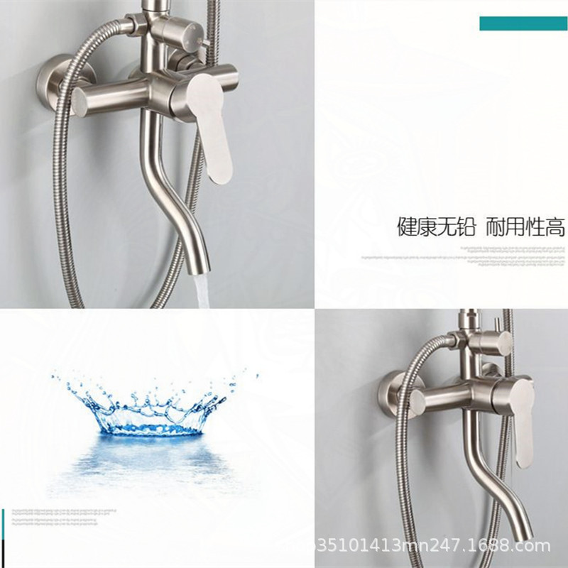 304ステンレスシャワーシャワーセットシャワーヘッド増圧シャワー家庭用浴室浴室浴室蛇口メーカー|undefined