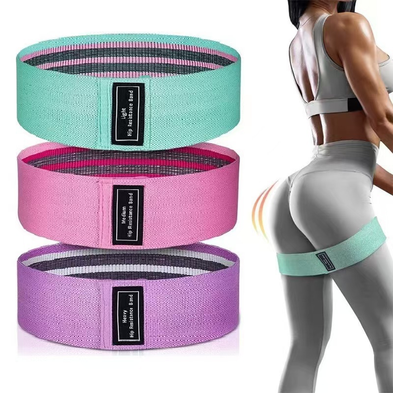 Yoga Hip Band Knitted Resistance Band Manufacturer, Hip Circle for Lifting Buttocks, Squat Hip Circle, Widened Elastic Band for Resistance Training