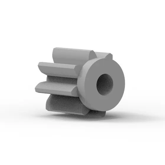 直销齿轮08 2A M=0.6 H=6mm输出POM尼龙PA厘孔传动齿塑料玩具配件