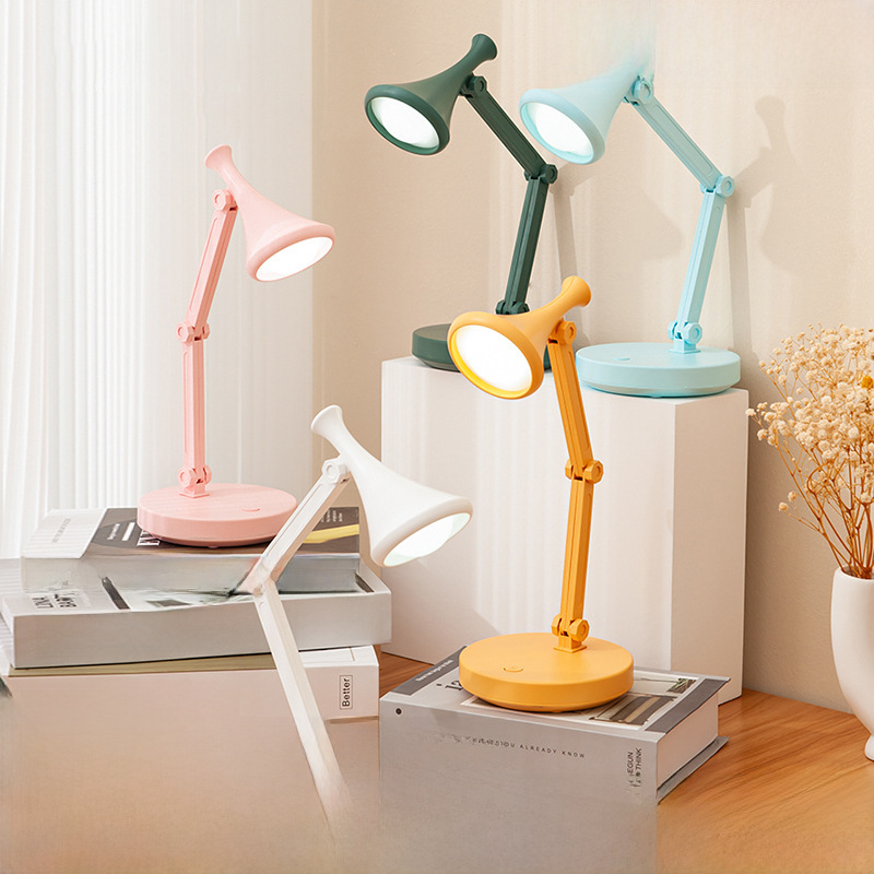 Foldable LED desk lamp nightlight student dormitory study reading lamp tutorial station activity gift set lo