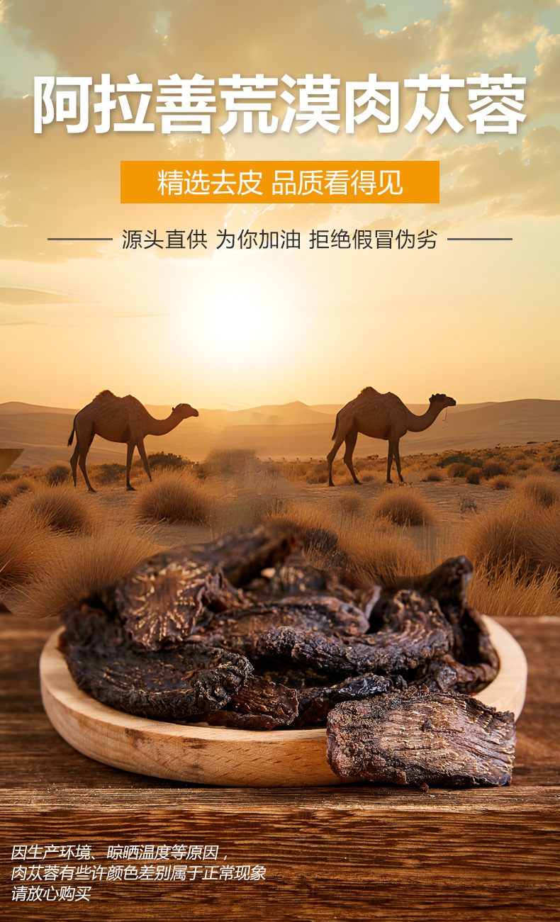 Alxa Desert Cistanche Slices Rich Oily Texture for Soup Wine and Tea Traditional TCM Herbal Tonic 250g overview