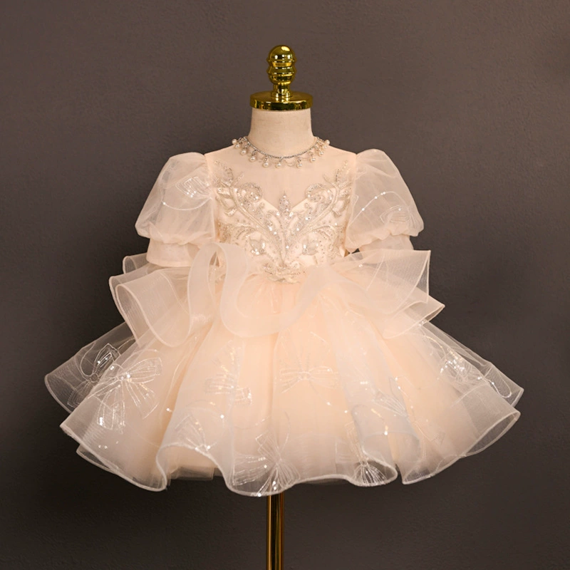 Девочка Гао Дин Платье Девочка Легкая экстравагантность