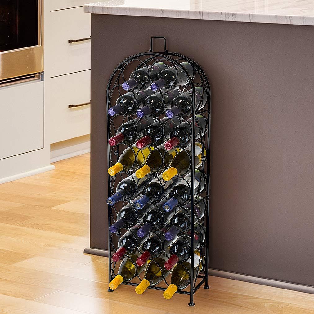 Independent wine rack-elegant and unique Bordeaux style landing wine rack, which can store 23 bottles of grapes 2