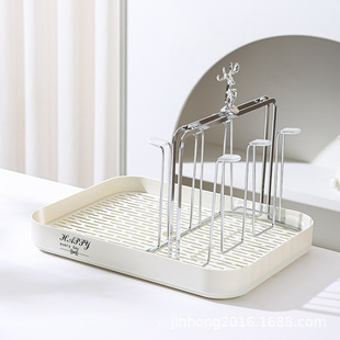 Light Luxury Elk Water Cup Holder Iron Electroplating Upside down Drain Rack Home Kitchen Water Cup Water Set Storage Rack