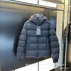 新款大鹅羽绒服欧阳娜娜同款2代男女同款胶囊黑标外套面包服连帽
