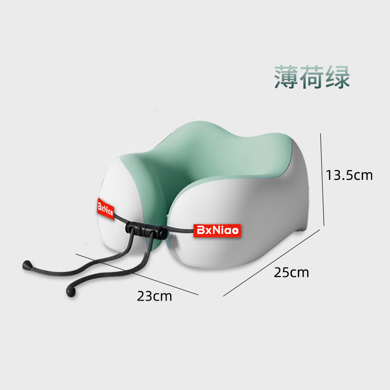 跨境u型枕 便携式旅行护颈枕记忆棉头脖颈椎靠枕飞机枕头头脖枕