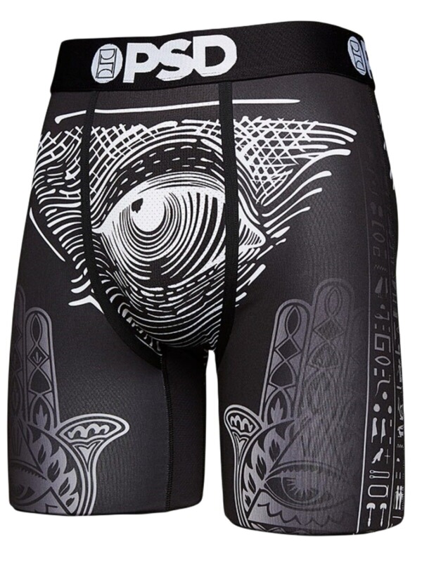 Psd American-Style Graffiti Basketball Shorts Men's Hip-Hop Underwear Trendy Tight-Fitting Elastic Boxer Briefs