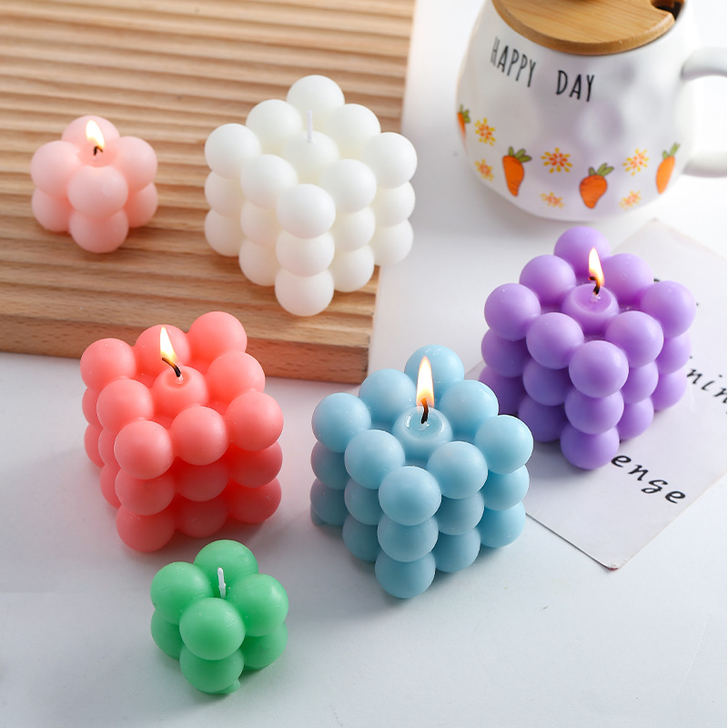 ins cubo de cigarrillos de cigarrillos fiesta de restaurante regalo de cumpleaños mano de mano red geometría modelado accesorios de fotografía velas