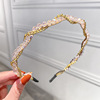 Metal chain, headband for face washing, hairpins, elegant hair accessory, Korean style, new collection