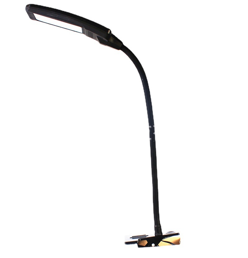 厂家定制金属夹子灯6W可旋转折叠软管学习工作阅读护眼LED台灯