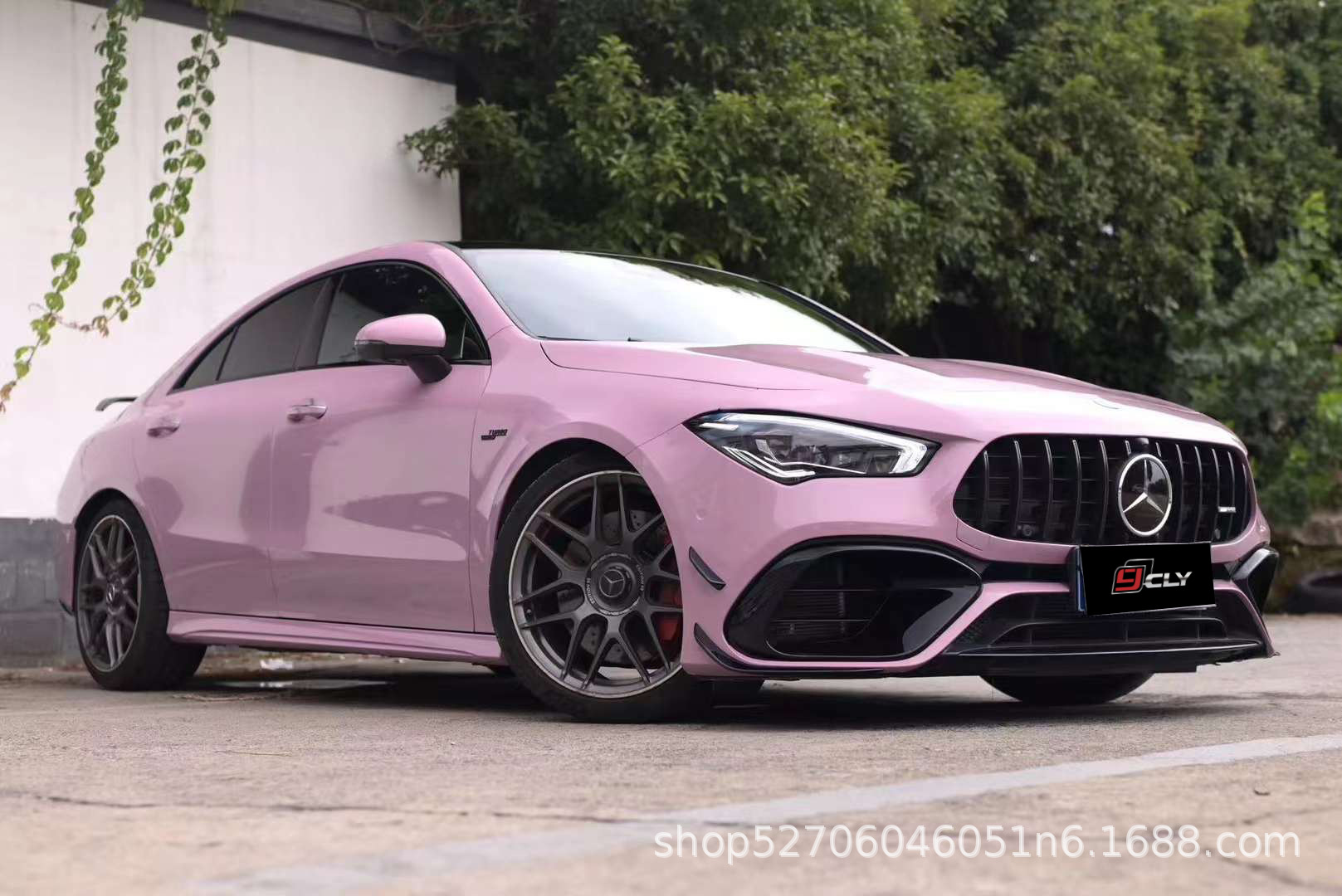 Suitable for Mercedes-Benz CLA(W118)20-23 modified AMG CLA45 front bar, middle net and rear bar, rear lip and tail throat