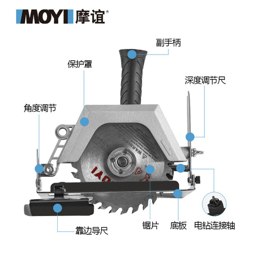 Electric drill modified into cutting machine Electric circular saw angle grinder modified fixed bracket Electric drill bracket Electric drill modified into angle grinder