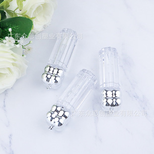 Irregular Polygonal Bottle Cloud Cap Lip Gloss Tube Small Capacity Hanging Ring Lip Glaze Tube Cosmetics Packaging Manufacturer Direct Delivery