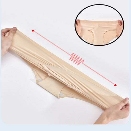 Ice silk seamless pregnant women's underwear low-waist, comfortable breathable belly support during pregnancy, one-piece seamless U-shaped belly support