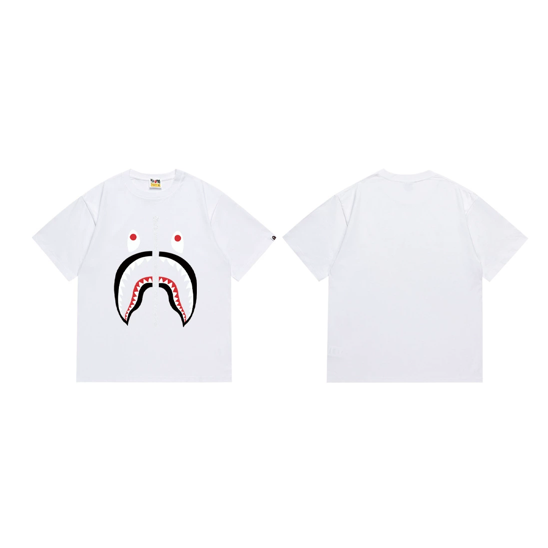 Короткая футболка повседневная с коротким рукавом (BAPE) двойной пряжи унисекс, разноцветная и размеры S–XXL