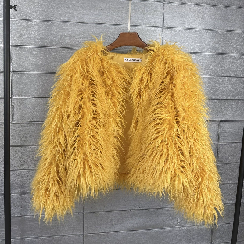 Раскрашенная шерстяная куртка, Aliexpress