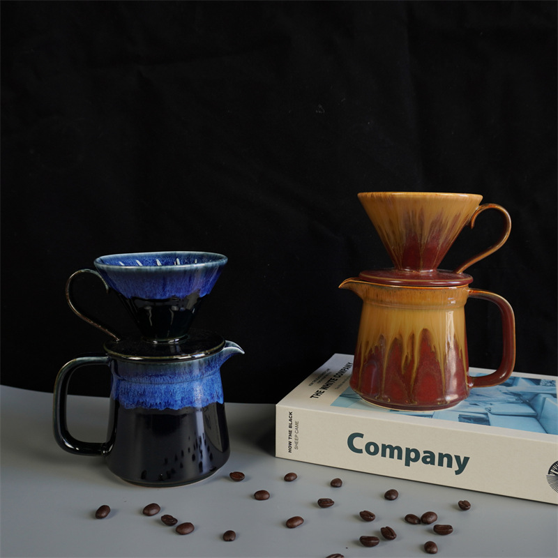 For Over Set V60 Top Quality Cup Paper Filter Ceramic Coffee Hot Sale Sharing Pot_voghion.com