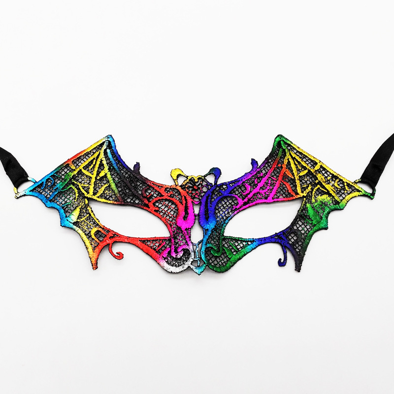 Máscaras de encaje transfronterizas, máscaras de encaje de fiestas de Halloween, máscaras de ojos especiales para carnaval de Halloween