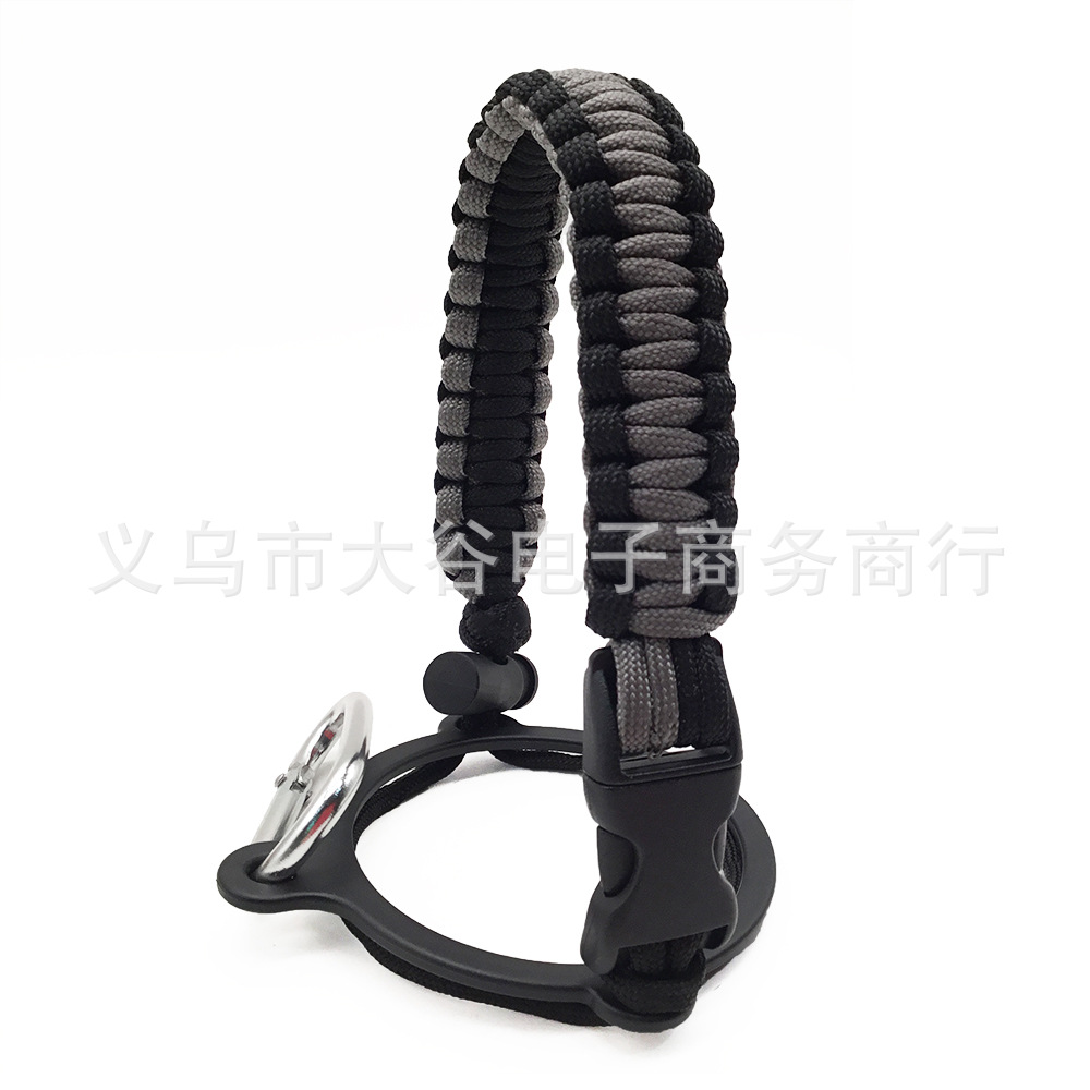 Amazon hidro frasco espacio olla llevar cuerda boca ancha taza de agua cuerda trenzada hervidor llevar cuerda portátil