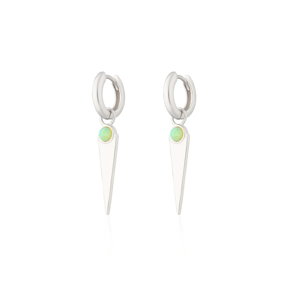 1 Pair Simple Style Star Moon Plating Sterling Silver Drop Earrings display picture 27
