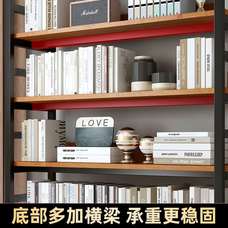置物架落地多层收纳架钢木书架物品收纳架展示架货架加厚架子|undefined