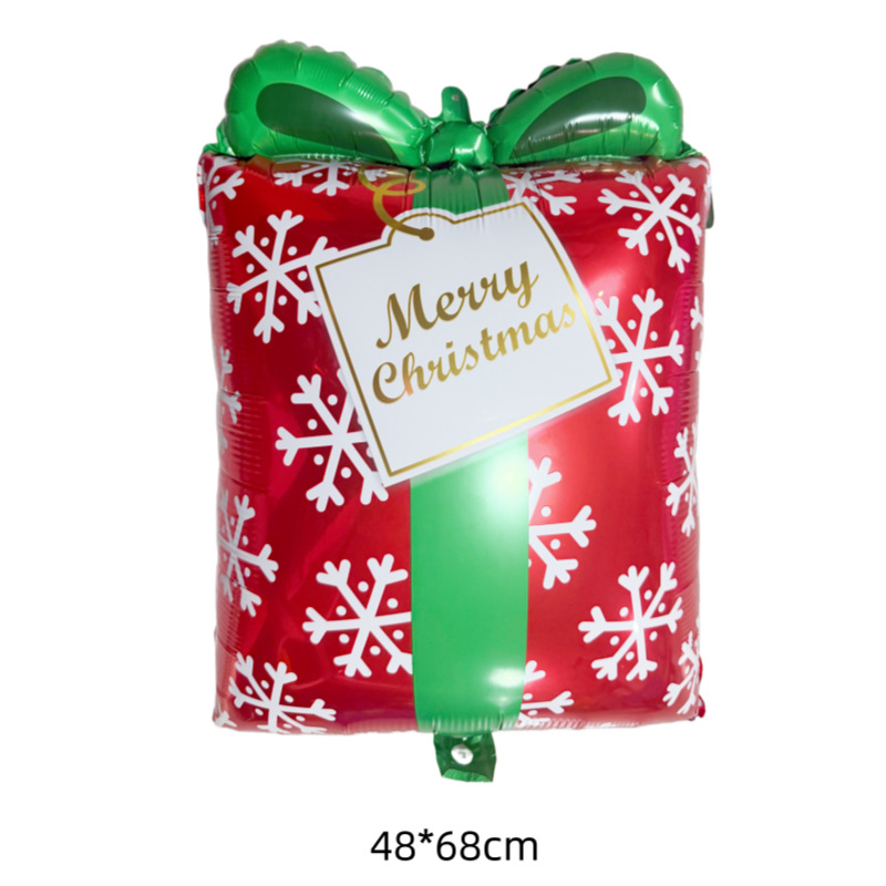 Globos de aluminio de Navidad - Diseño de dibujos animados y forma especial, globo de Papá Noel, decoración para "Feliz Navidad" y Nochebuena, suministros de decoración