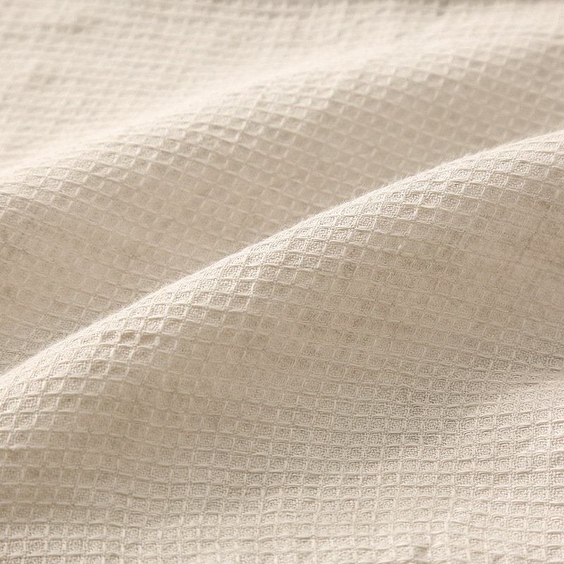 280cm Pure Linen Waffle Fabric Leisure Blanket Bath Towel Bathrobe Home Clothes Pure Linen Honeycomb Waffle Fabric 280cm Pure Linen Waffle Fabric Leisure Blanket Bath Towel Bathrobe Home Clothes Pure Linen Honeycomb Waffle Fabric